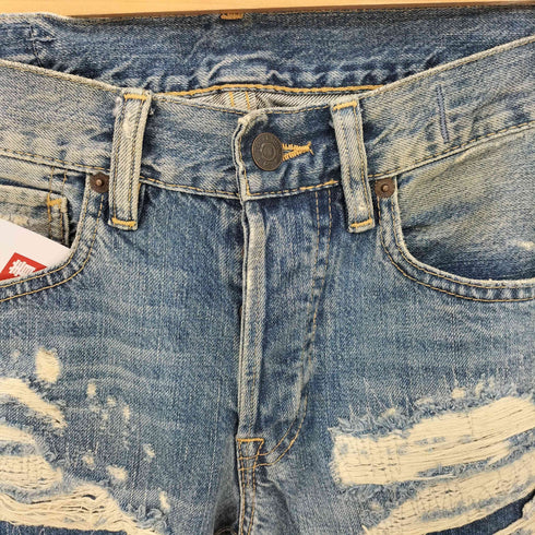 デニムアンドサプライ ラルフローレン DENIM & SUPPLY RALPH LAUREN ダメージ スキニーデニムパンツ Y2K レディース  27/32
